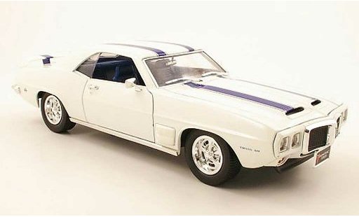 Pontiac Firebird 1969 1/18 Yat Ming trans am weiss/blau modellautos