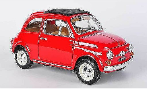 Fiat 500 F 1/18 Burago rot (1:16) 1965 modellautos