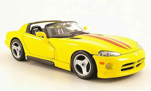 Dodge Viper RT 10 1/18 Burago gelb/rot 1993 modellautos