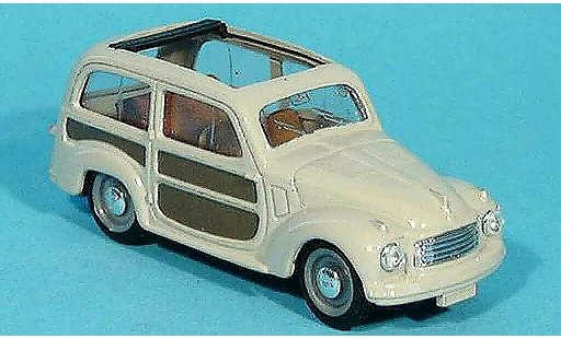 Fiat 500 C 1/43 Brumm Belvedere grau offen 1951 modellautos