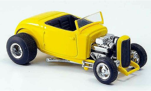 Ford 1932 Hot Rod 1/43 Eagle Street gelb schwarzes Interieur modellautos
