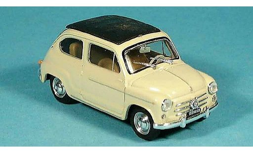Fiat 600 D 1/43 Brumm geschlossen beige 1960 modellautos
