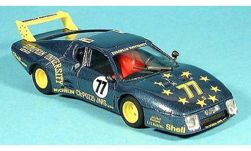 Ferrari 512 BB LM 1/43 Brumm no.77 pozzi le mans 1980 modellautos