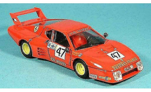 Ferrari 512 BB 1/43 Brumm pozzi francia. le mans 1981 modellautos