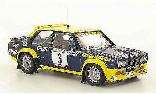 Fiat 131 Abarth 1/43 Trofeu No.3 Olio M.Alen / I.Kivimaki Rally Portugal 1977 modellautos