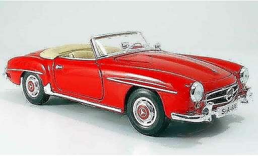 Mercedes 190 Base 1/18 Maisto rot 1955 modellautos