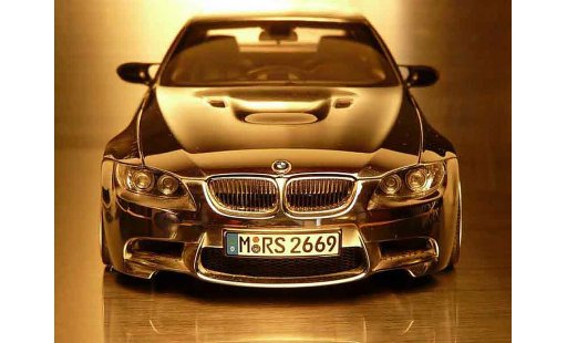 Bmw M3 coupe 1/18 Kyosho E92 full chrome jantes 18 pouces modellautos