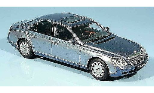 Maybach 57 SWB 1/43 Autoart blau grau metallisee 2002 modellautos