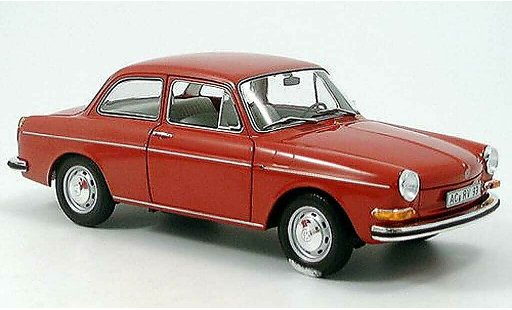 Volkswagen 1600 Base 1/18 Minichamps l rot 1970 modellautos