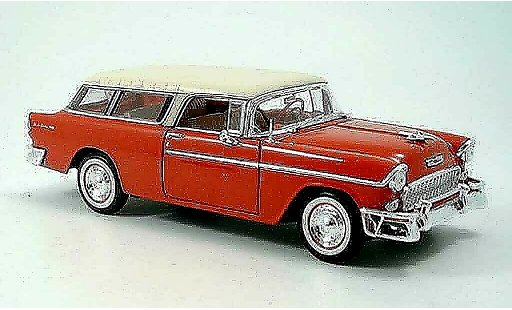 Chevrolet Nomad Station Wagon 1/18 Maisto rot weiss 1955 modellautos