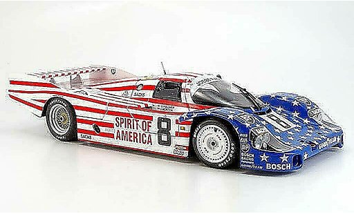 Porsche 956 1986 1/18 Minichamps l no.8 stars and stripes le mans modellautos