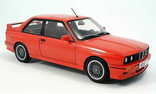 Bmw M3 coupe 1/18 Autoart E30 rot modellautos