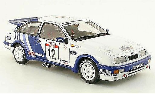 Ford Sierra Cosworth 1/18 Autoart no.12 ford motorsport rallye korsika 1988 c.sainz / l.moya modellautos
