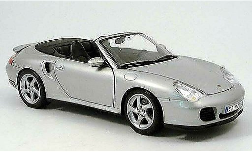 Porsche 911 Turbo 1/18 Maisto cabriolet grau 2003 modellautos