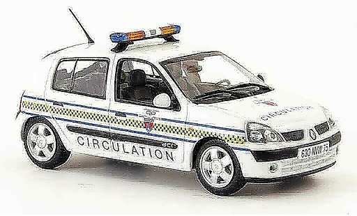 Renault Clio Base 1/43 Norev circulation paris police (fr) 2002 modellautos