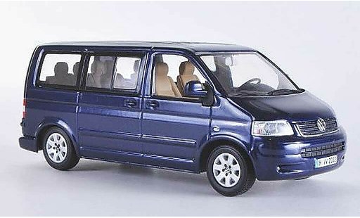Volkswagen T5 T5 1/43 Minichamps Multivan blau 2003 modellautos