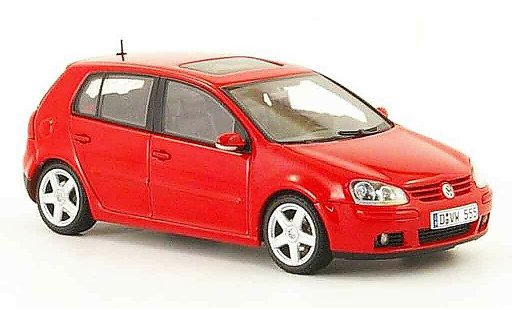 Volkswagen Golf Base 1/43 Autoart rot 5 portes 2003 modellautos