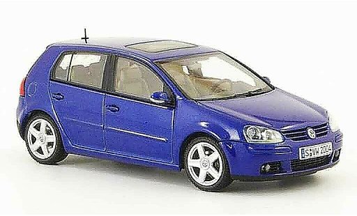 Volkswagen Golf Base 1/43 Autoart blau 5 portes 2003 modellautos