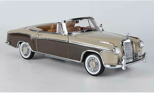 Mercedes 220 Cabriolet 1/18 Sun Star SE Cabrio beige/braun 1958 modellautos