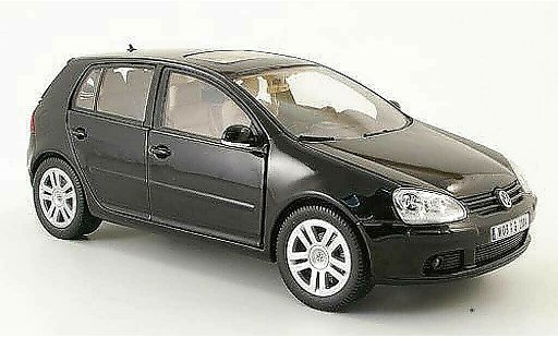 Volkswagen Golf Base 1/18 Burago schwarz 2003 5 portes modellautos