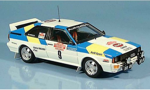 Audi Quattro coupe 1/43 Trofeu Sieger San Remo Blomquist-Cedeberg 1982 modellautos
