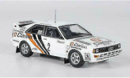 Audi Quattro rallye 1/43 Minichamps No.2 Clarion Eklund/Whitlock Rally Schweden 1984 modellautos
