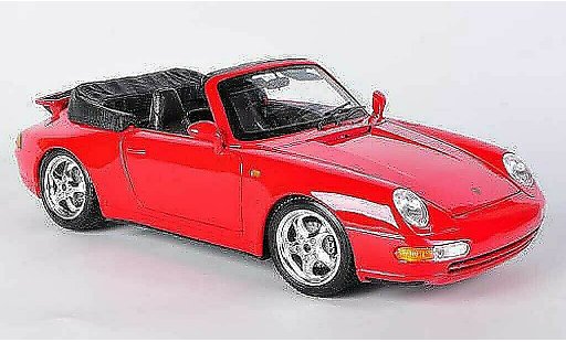 Porsche 911 Cabriolet 1/18 Burago Cabrio Carrera rot modellautos