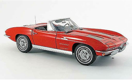 Chevrolet Corvette Convertible 1/18 Autoart C2 cabrio rot 1963 modellautos