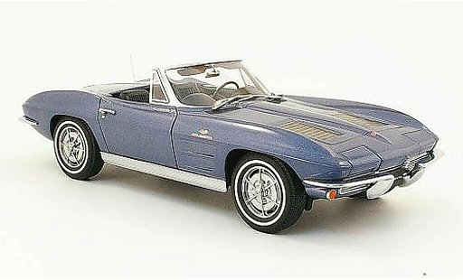 Chevrolet Corvette Coupe 1/18 Autoart C2 blau 1963 modellautos