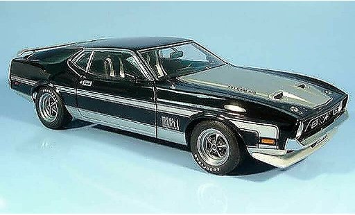 Ford Mustang Mach 1 1/18 Autoart i schwarz/grau modellautos
