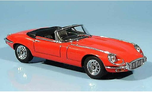 Jaguar E-Type Cabriolet 1/43 Autoart serie iii v12 rot modellautos
