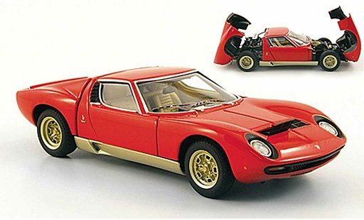 Lamborghini Miura SV 1/43 Autoart rot/gold modellautos