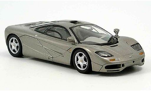 McLaren F1 GTR GTR 1/43 Minichamps platingrau modellautos