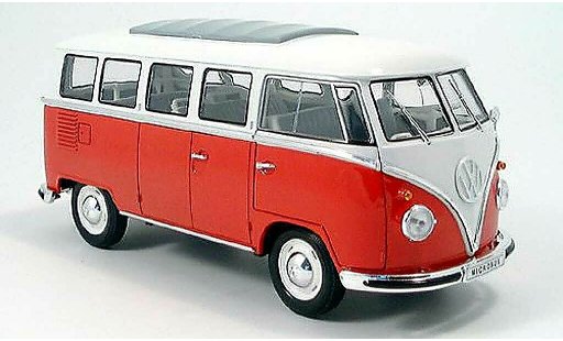 Volkswagen Combi Base 1/18 Spark bus rot/weiss 1962 modellautos