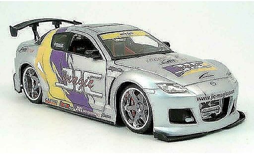Mazda RX8 Base 1/18 Jada Toys tuning version grau austauschfelgen leige 2004 modellautos