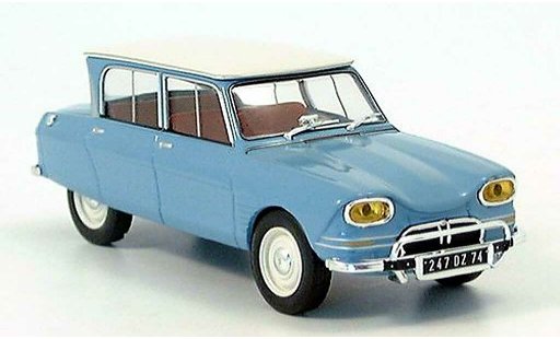 Citroen Ami 6 Berline 1/43 IXO blau/weiss modellautos