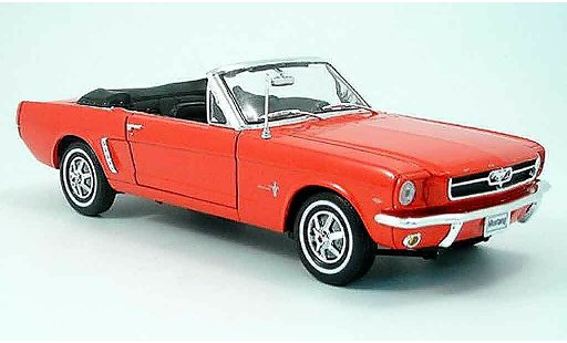 Ford Mustang Convertible 1/18 Welly cabriolet rot offen modellautos