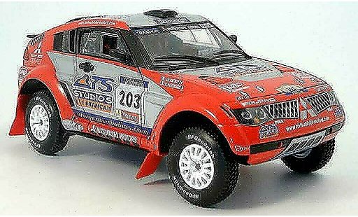 Mitsubishi Pajero Evolution 1/18 Solido no.203 ats rallye dakar 2004 modellautos