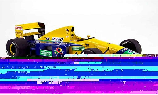 Benetton B191B course 1/18 Minichamps 1992 benetton b 191 b schumacher modellautos