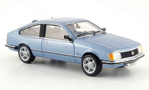 Opel Monza Base 1/43 Schuco blau modellautos