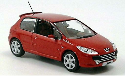 Peugeot 307 Base 1/43 Norev rot 3-portes Facelift modellautos
