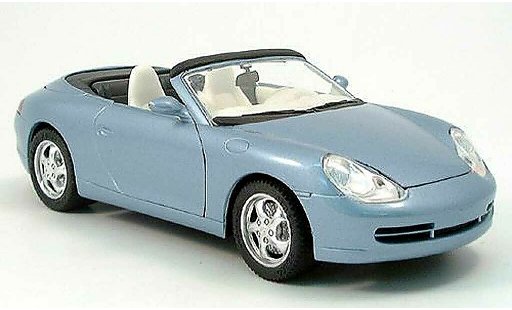 Porsche 911 Cabriolet 1/18 Solido Cabrio blau metallized 1998 modellautos
