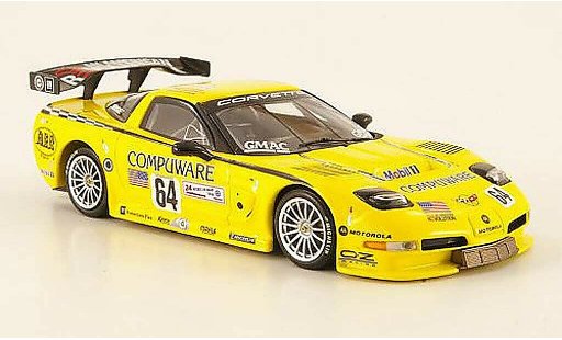 Chevrolet Corvette course 1/43 Minichamps C5 R GTS No.64 Compuware 24h Le Mans 2004 modellautos