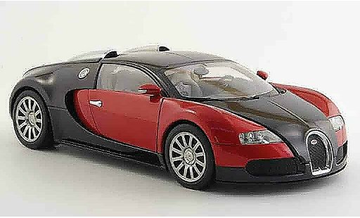 Bugatti Veyron coupe 1/18 Autoart 16.4 eb rot schwarz modellautos