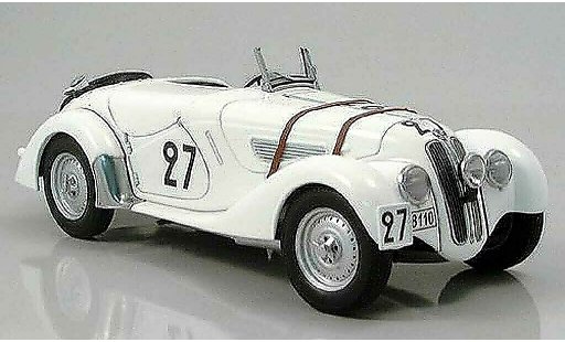 Bmw 328 le mans 1/18 Autoart 1938 roadster weiss numero 27 modellautos