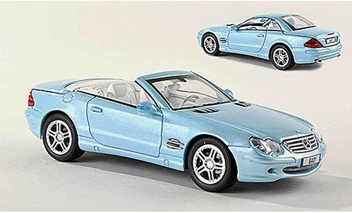 Mercedes Classe SL 500 1/43 Norev (R230) -blau modellautos