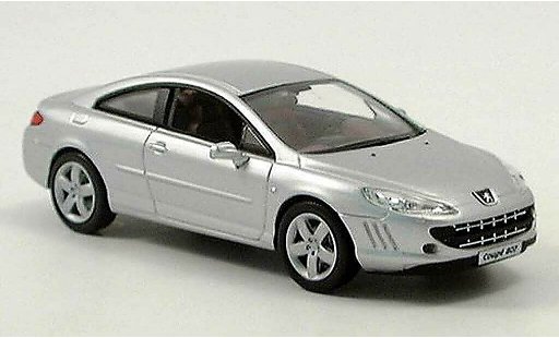 Peugeot 407 coupe 1/43 Norev grau 2005 modellautos