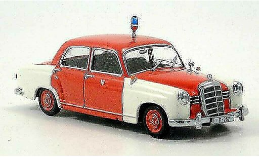 Mercedes 180 Base 1/43 Minichamps Einsatzleitwagen Feuerwehr Frankfurt 1956 modellautos