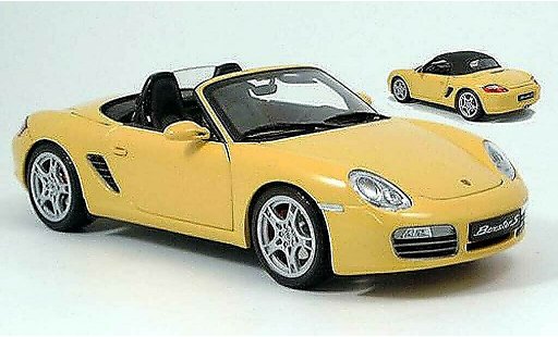 Porsche 718 S 1/18 Kyosho gelb 2005 modellautos