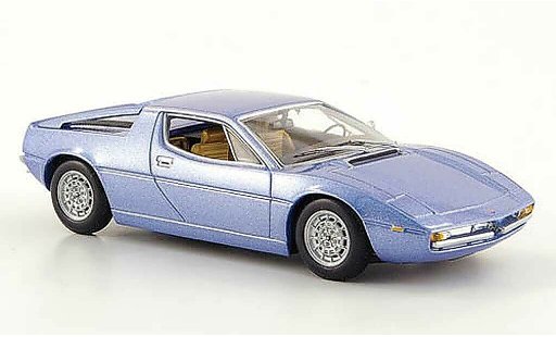 Maserati Merak Base 1/43 Minichamps grau blau 1974 modellautos